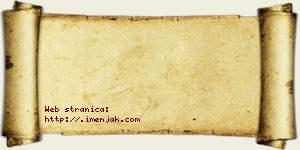 Jovana Obradović vizit kartica